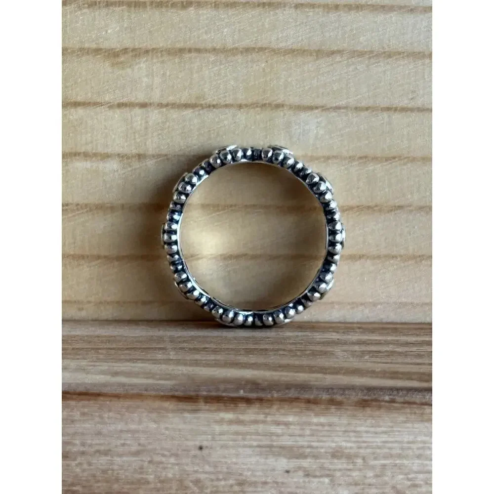 Pandora Her Majesty 925 Sterling Silver Cubic Zirconia Eternity Ring Size 6 (52)